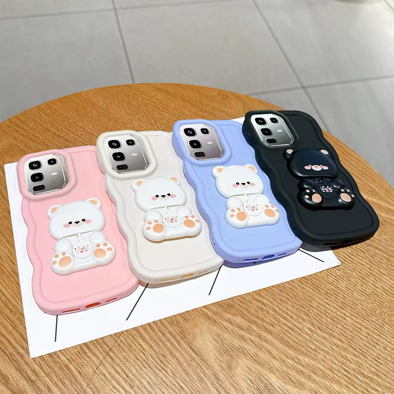 Wellenförmige Silikon Handyhülle für Infinix Note 50 Pro, 50, 40 Pro, 40S, 60i, 50i, 60, 40 in Weiß oder Lila - Bild 2