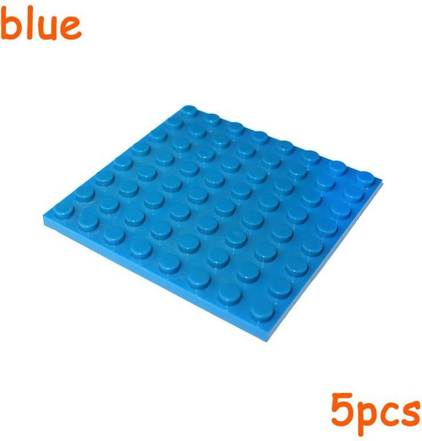 Yiran toy 8x8 Platte 41539, Bausteine, blau, 5-teiliges Set, ab 14 Jahre - Bild 1
