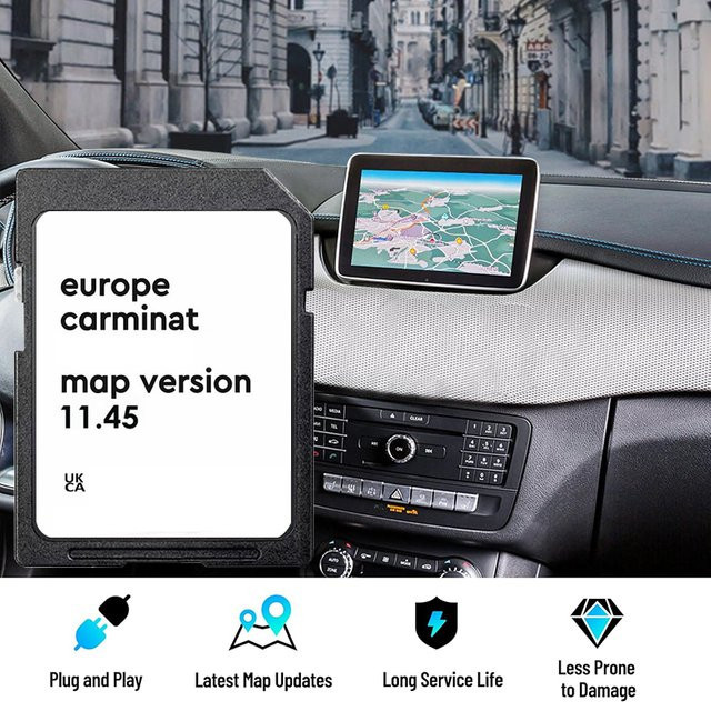 NAVINESA SD-Karte für Renault Megane Clio Laguna Scenic Carminat mit Europa-Kartenmaterial 2025 Version 11.45 GPS Navigation 8201753026 - Bild 1