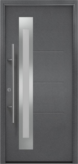 EcoStar Haustür Isopro Secur IPS 780S in Anthrazit-Metallic, DIN Links, RC2, B: 110 cm, H: 210 cm - Bild 1