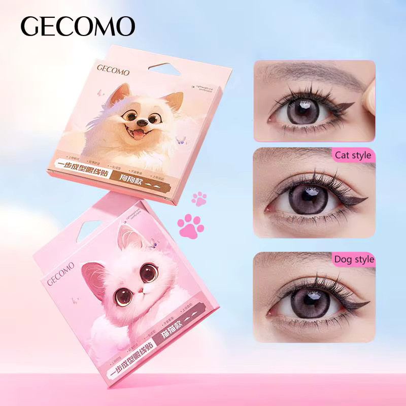 GECOMO Eyeliner Aufkleber, Braun, Unisex - Bild 2
