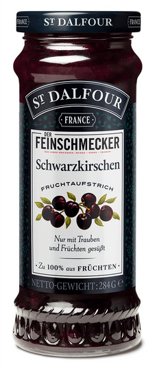 St. Dalfour Konfitüre Schwarzkirschen 284 g - Bild 1
