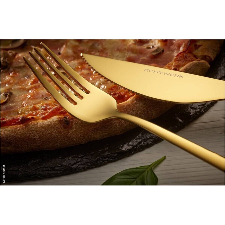 ECHTWERK Pizzabesteck-Set Bari aus Edelstahl in Gold, 4-teilig - Bild 3