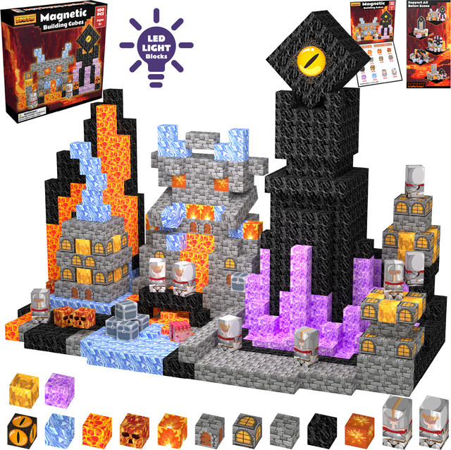 FUNXINEE Magma-Dungeon, Magnetische Bausteine, Fantasy, ab 3 Jahre - Bild 1