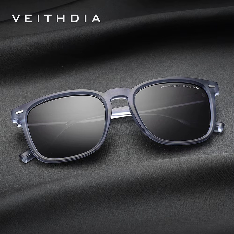 VEITHDIA FA07508 Sonnenbrille, Vollrand, Square, Kunststoff, Unisex, polarisiert - Bild 4