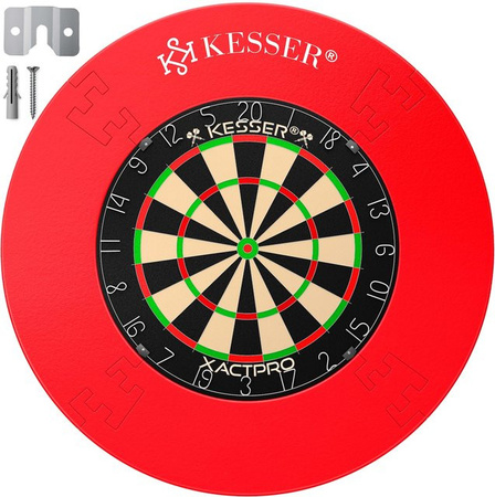 KESSER Dartscheibe Sisal Professional Dartboard, inkl. Montageset