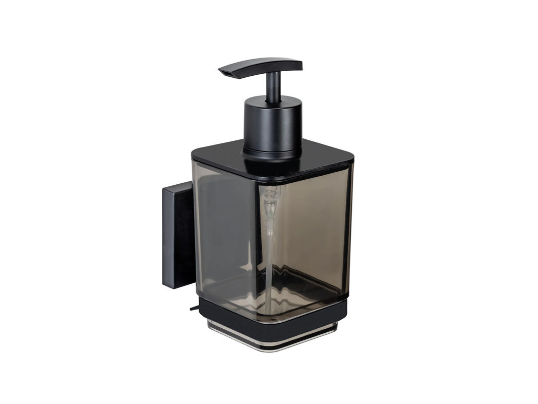 WENKO Vacuum-Loc Quadro Seifenspender mit Pumpe, schwarz/transparent, wiederbefüllbar - Bild 3