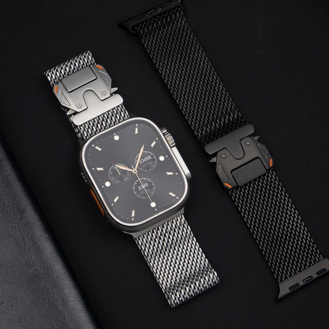 CHIICSMART Uhrenarmband Edelstahl, Milanese Loop, Silber, Unisex - Bild 1