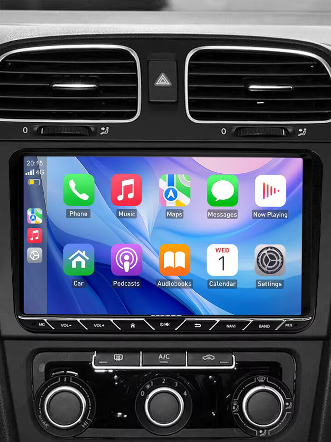 ESSGOO Android 14 Autoradio mit 9 Zoll Display, 6+128 GB Speicher, 8 Kern Prozessor, Wireless CarPlay und Android Auto, Schwarz, inklusive GPS und 4G-Internet für VW Golf 5 6, Passat, Polo, Touran, Tiguan, Jetta, Caddy und EOS - Bild 4
