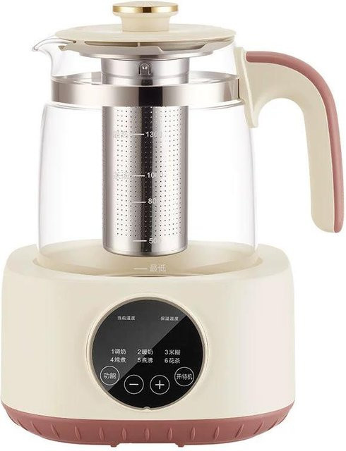 Multifunktionaler elektrischer Glaswasserkocher von World-class Emporium in transparent für Tee und Milch mit konstanter Temperatur - Bild 1