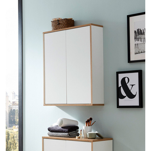 Fackelmann Hängeschrank FINN in Weiss mit 2 Türen, B/H/T: 60 x 75 x 20,1 cm - Bild 2