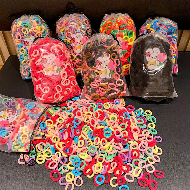 raindo Haarbänder Scrunchies, Kinder, Bonbon-farbig - Bild 1