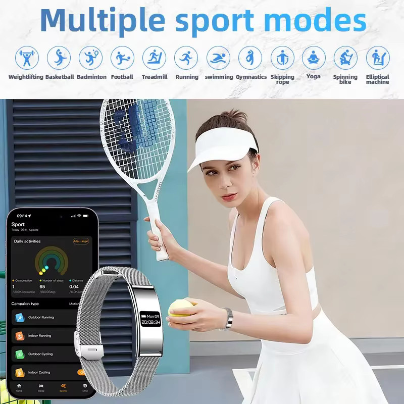 LIGE Fitness Tracker Smartwatch in Silber mit Herzfrequenz- und Schlafüberwachung, wasserdichtes Gesundheits-Smartband für Damen und Herren, kompatibel mit Android und iOS - Bild 2