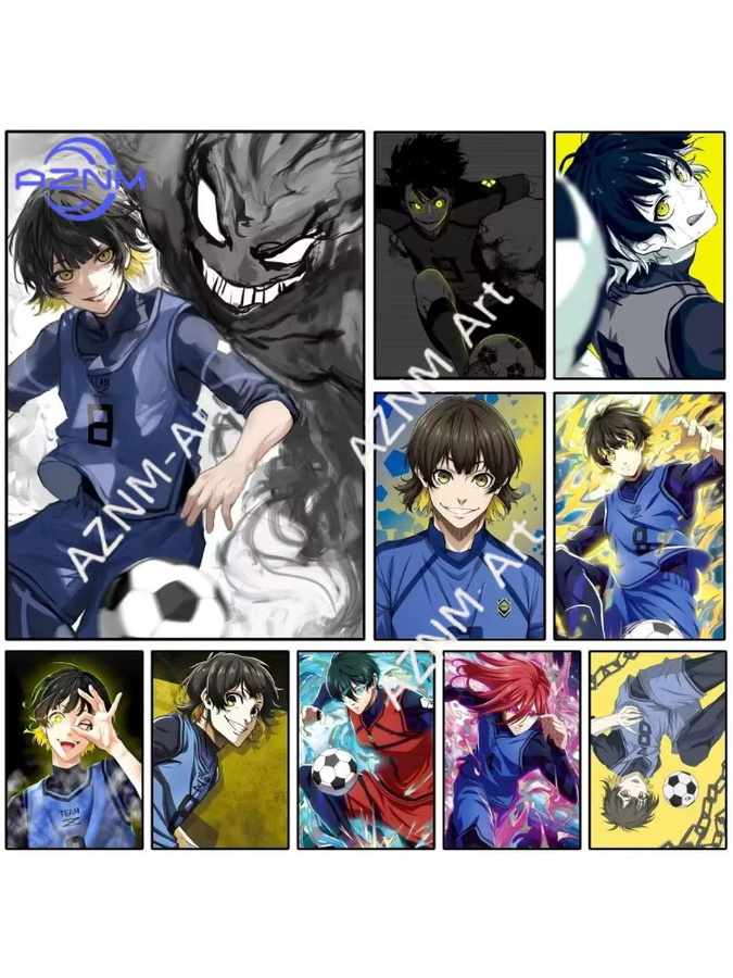 KAYOU Bachira Meguru BLUE LOCK Poster Selbstklebender Wasserdichter Papieraufkleber zur Wanddekoration - Bild 5