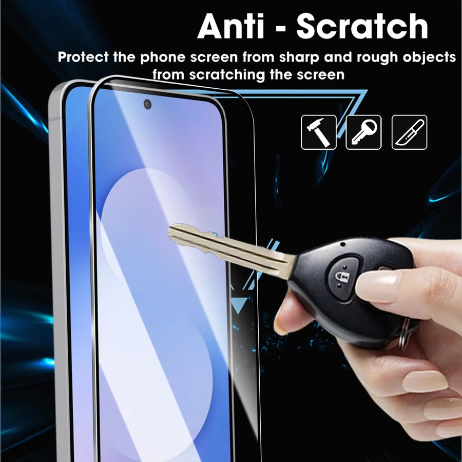 Displayschutzfolie aus gehärtetem Glas mit Privacy-Funktion für Samsung S26, S26 Plus und S26 Ultra, transparent, einfach zu installieren - Bild 3