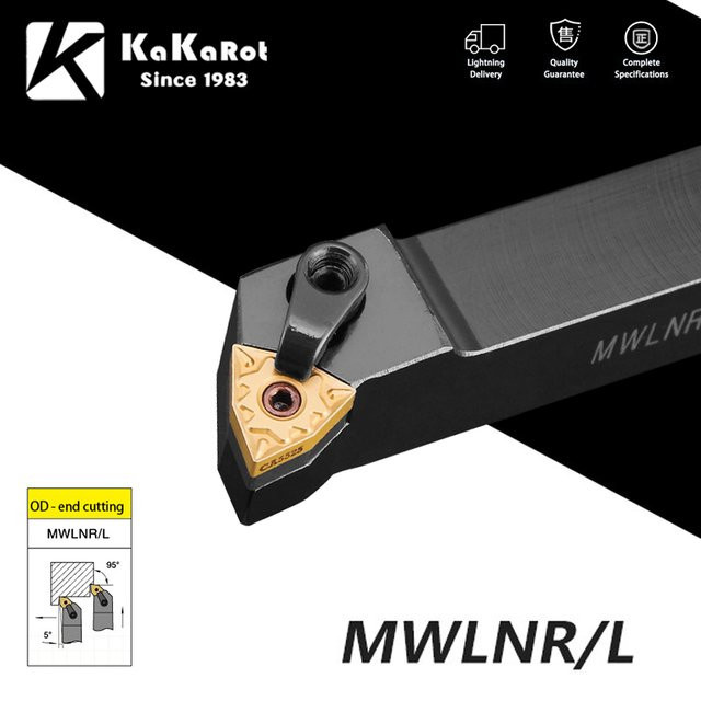 KaKarot Hartmetall Einsätze für Drehmaschinen und CNC-Werkzeuge Set in Schwarz - Bild 1