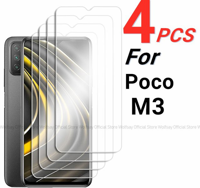 2/4er Set Panzerglas Display Schutzfolie für Xiaomi Poco M3 in Transparent - Bild 1