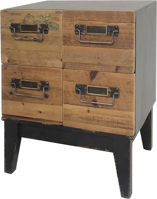 HTI-Living Kommode Imelda mit 4 Schubladen im Industrial Stil, braun - Bild 1
