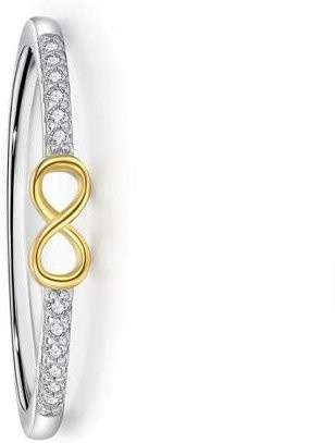 Silberring 925 Silber, Zirkonia, Schwarz und Rosa, Damen - Bild 1
