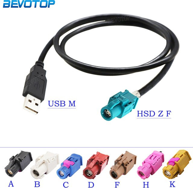 BEVOTOP USB-Kabel von USB-A auf 4-adrige HSD-Buchse (A/B/C/D/E/F/G/H/Z) für LVDS-Steuerungen und Bildschirme - Bild 1