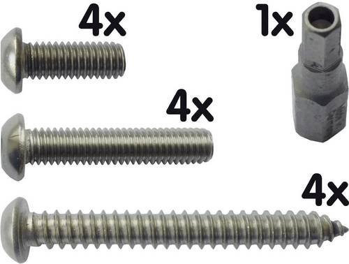 Mobotix Sicherheitsschraubenset MX-OPT-SEC-SCREWS-SET in Silber - Bild 1