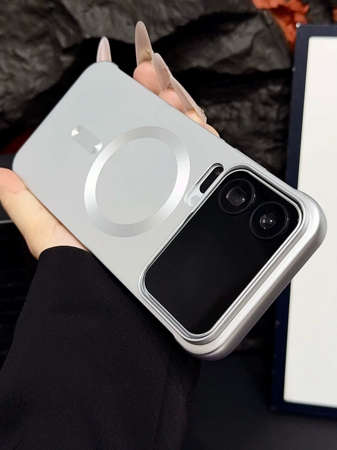 Matte MagSafe magnetische Handyhülle für Xiaomi 14 Pro Max, 15, 15S und 17 in Silver, Rahmenlose Ultra Slim PC Hard Armor Hülle mit Wireless Charging Unterstützung - Bild 6