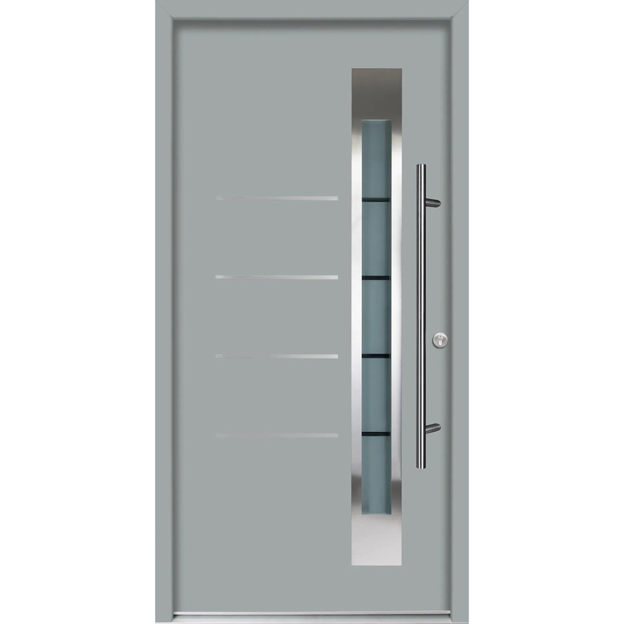 Splendoor Thermospace Haustür Berlin Prime in Grau mit Glaseinsatz, B/H: 100 x 210 cm - Bild 2