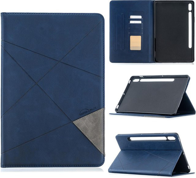 Samsung Galaxy Tab S7 11 Zoll (2020) Business-Folio-Cover aus PU-Leder mit Kartenfach in Blau - Bild 1