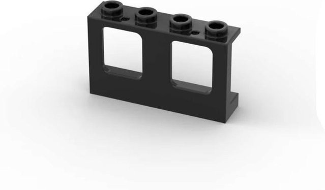 ixBricks Flugzeug Fenster 1x4x2 Bausteine 10-teiliges Set 6–12 Jahre - Bild 1