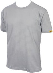 Tempex ESD T-Shirt Conductex aus Baumwolle, silbergrau, Größe L - Bild 1