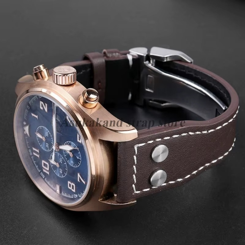 Uhrenarmband Leder, Herren, Faltschließe - Bild 1