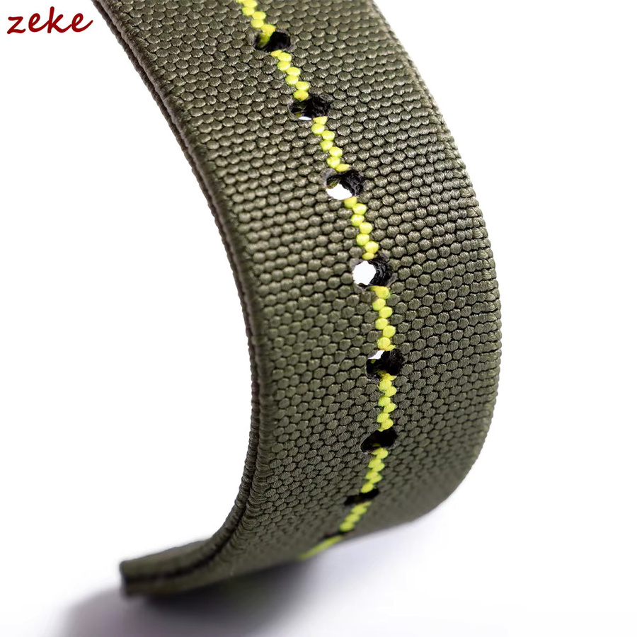 crazyband Uhrenarmband Nylon, Silber, Unisex - Bild 3