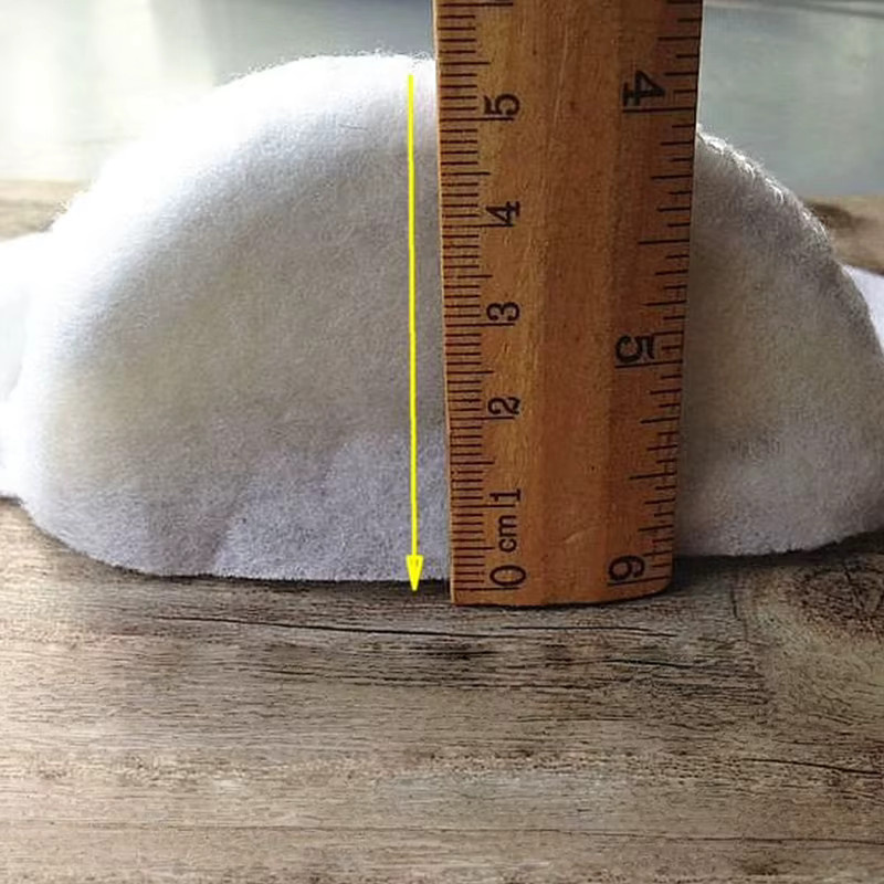 1 Paar weich gepolsterte Schulterpolsterung in Weiß, 5 cm Dicke, Nähzubehör für Bühnenkostüme mit Verschlüsselung - Bild 3