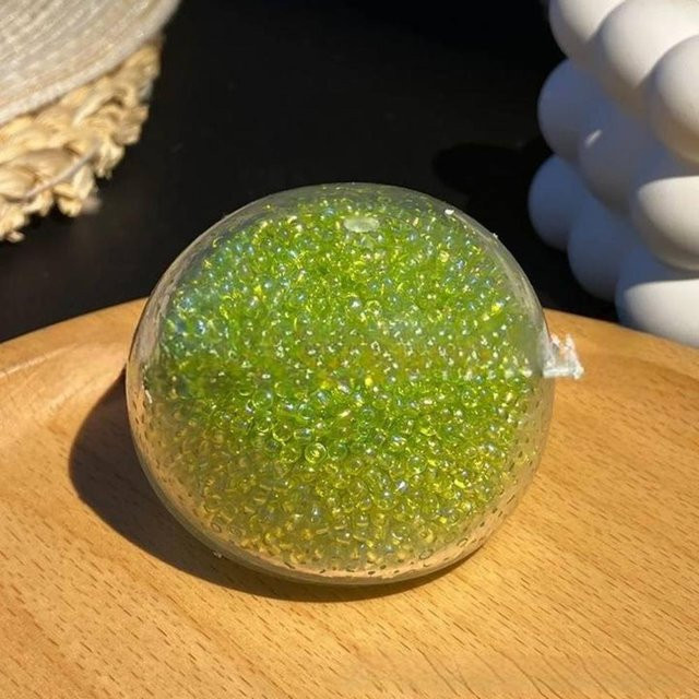 PRELEXT Kristallkugel, elastisches Quetschspielzeug, grün - Bild 1