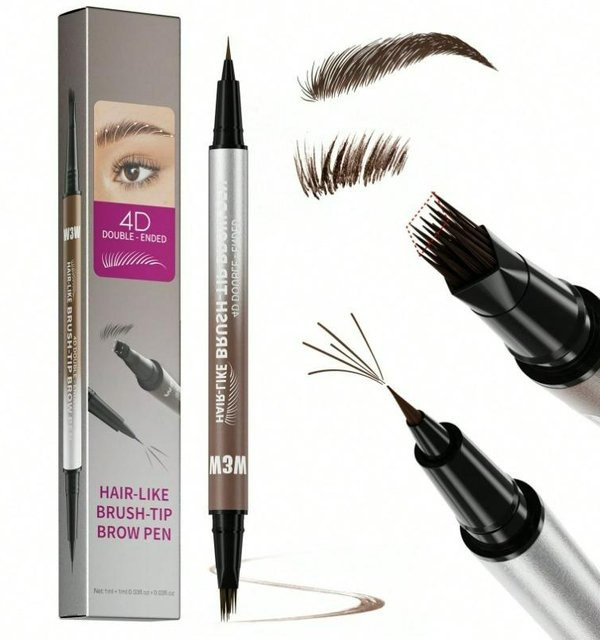 OTRESS 2-in-1 Augenbrauenstift & Eyeliner, dunkelbraun, Damen - Bild 1