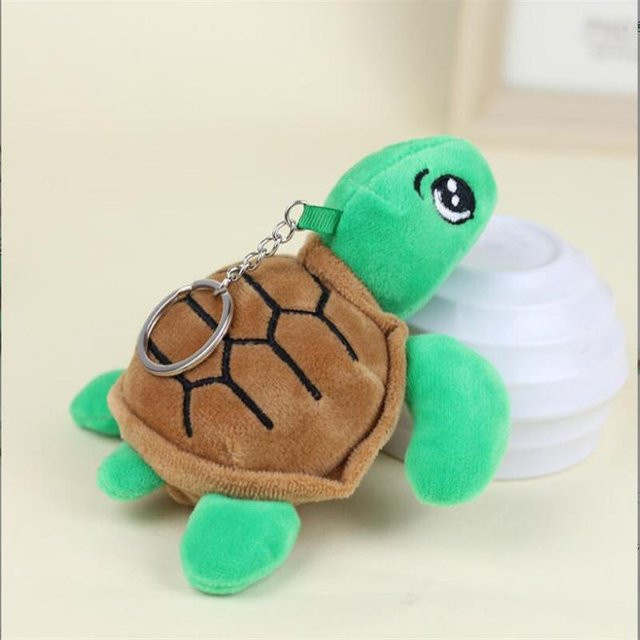 BC Pet Supplies Schlüsselanhänger Meeresschildkröte, Stofftier, 14 cm, Unisex, grün - Bild 1