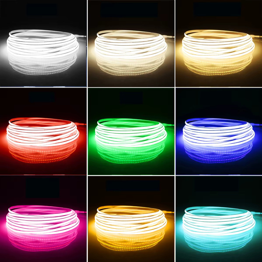Rybakov COB-LED-Streifenlicht Ultradünn 5 mm, flexibles Neonband 12 V für Küchenschrank und Dekoration - Bild 2