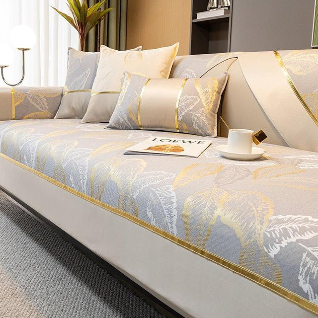 Jacquard Sofabezug für Sitzkissen und Rückenlehne, quadratisch, Mehrfarbig, B/H: 70 x 70 cm - Bild 1