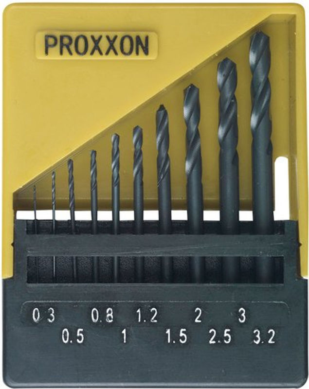 Proxxon HSS Micro-Spiralbohrer Set aus Edelstahl, 10-teilig, Durchmesser: 0,3 bis 3,2 mm - Bild 2