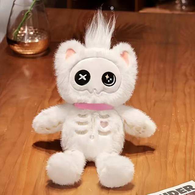 Yiran toy Skelettkatze Plüschtier, 35cm, ab 3 Jahre - Bild 1