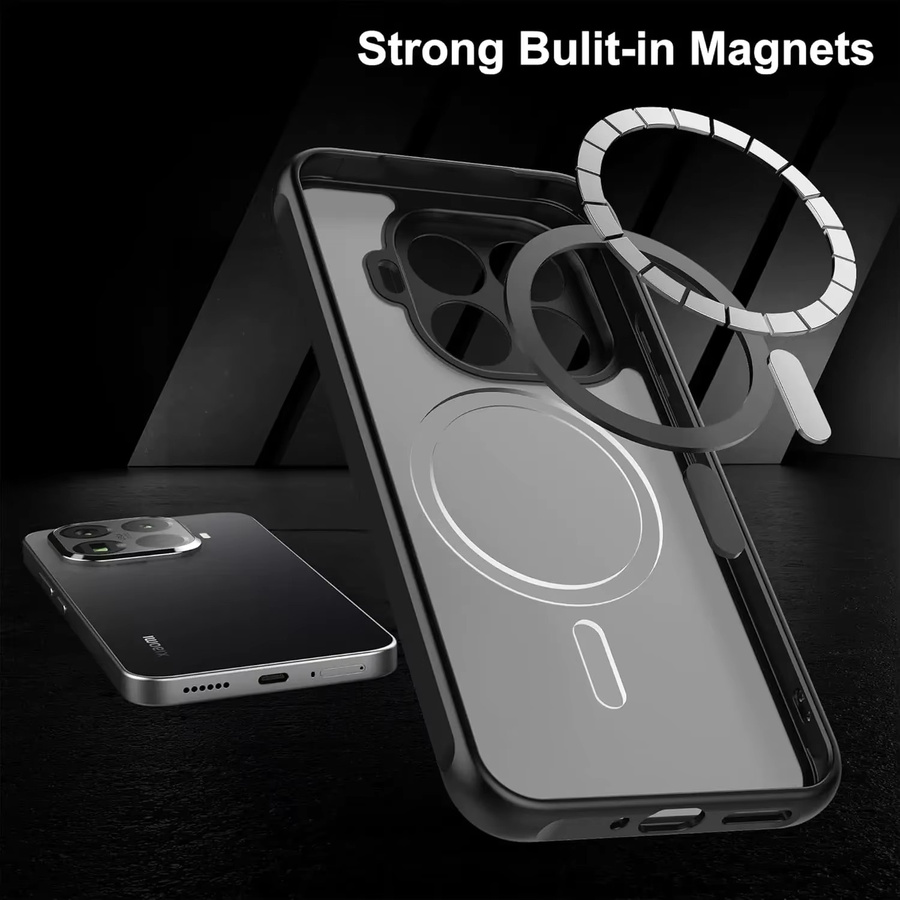 Stoßfeste MagSafe Schutzhülle für Xiaomi 17 Pro Max, 15, 14 Ultra und T Pro mit matter Rückseite und Kameraschutz in Schwarz oder Transparent - Bild 5
