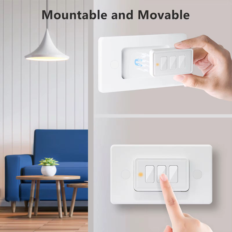 Tuya Smart Life ZigBee Mini Szenenschalter Fernbedienung 3 Gang mit 9 Steuermodi in Weiß für Home Assistant Google Alexa DIY Automatisierung - Bild 5