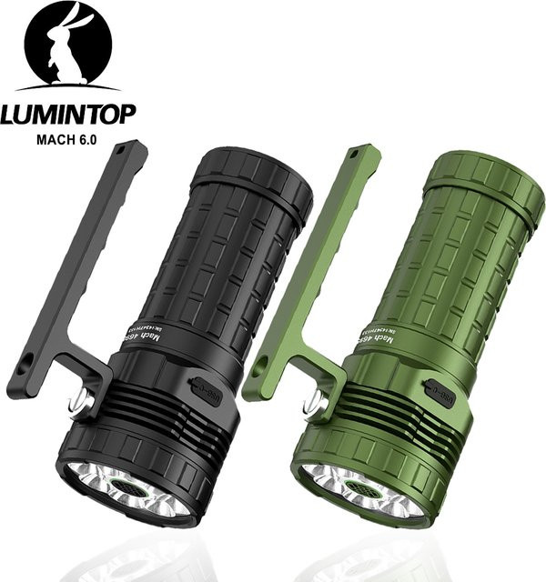 LUMINTOP MACH 6.0 EDC LED-Taschenlampe mit 30000 Lumen, USB Typ C wiederaufladbar und LED-Anzeige - Bild 1