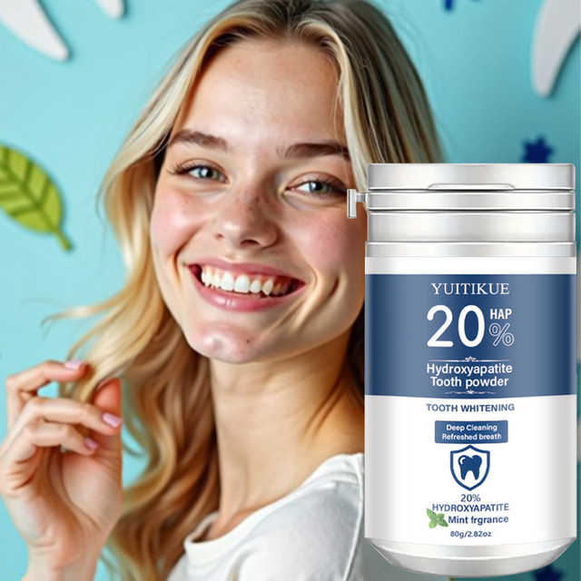 YUITIKUE Zahnpulver Hydroxyapatit, Minzduft, 80g - Bild 1