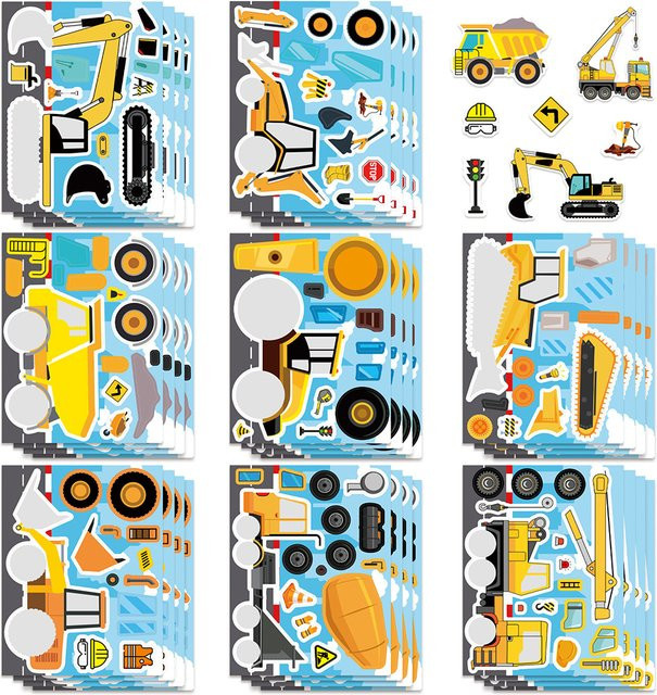 Bandai Technische Fahrzeuge Puzzle Aufkleber, Bunt / Mehrfarbig - Bild 1