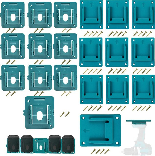 Wandmontierter Werkzeughalter und Batteriehalter für Makita 18V mit Schrauben - Bild 1