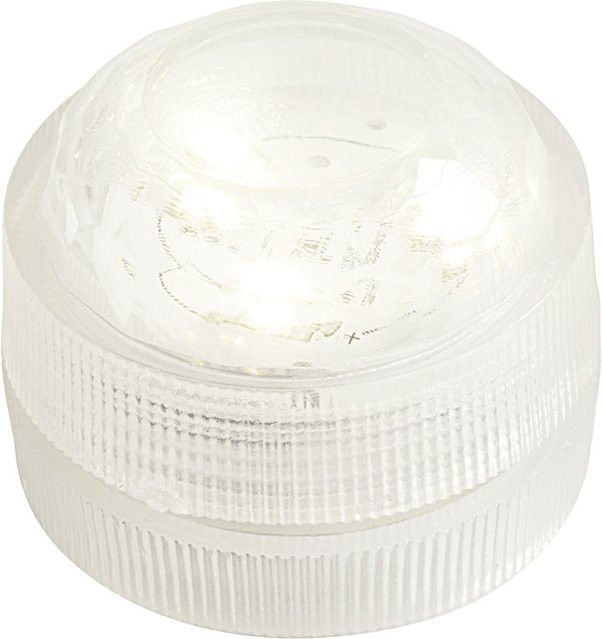 HobbyFun LED Teelicht wasserdicht transparent mit 3 Lichtquellen - Bild 1