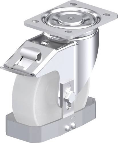 Blickle Stahlblech-Lenkrolle LH-PO 160G-FI-FS in Silber, Rad-Durchmesser: 160 mm, Tragfähigkeit: 450 kg - Bild 1