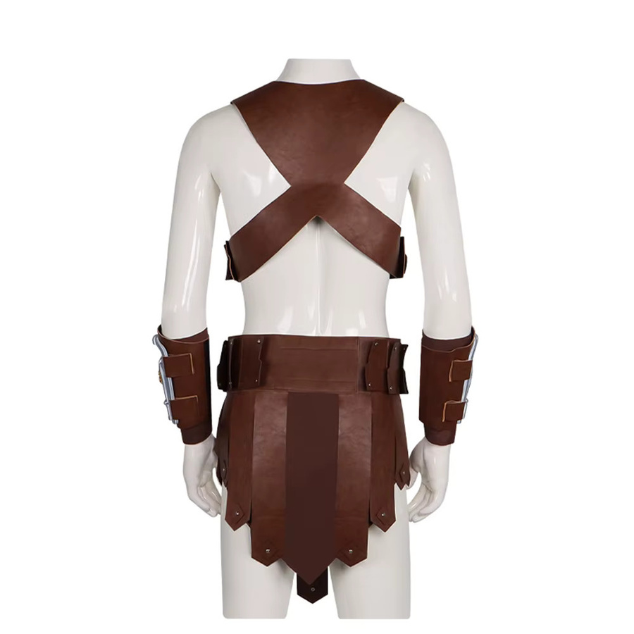 BOOCRE Masters Of The Universe He Man Cosplay-Kostüm, Uniform, Braun - Bild 3