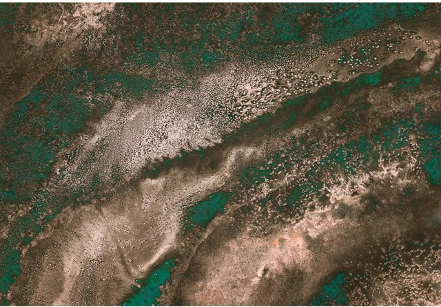 Komar Fototapete Vlies Molten Copper in Multicolour, B: 400 cm, H: 280 cm - Bild 1